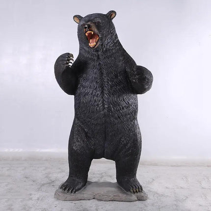 Statue of a bear on a white background