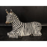 Resting Zebra Life Size Statue - LM Treasures 