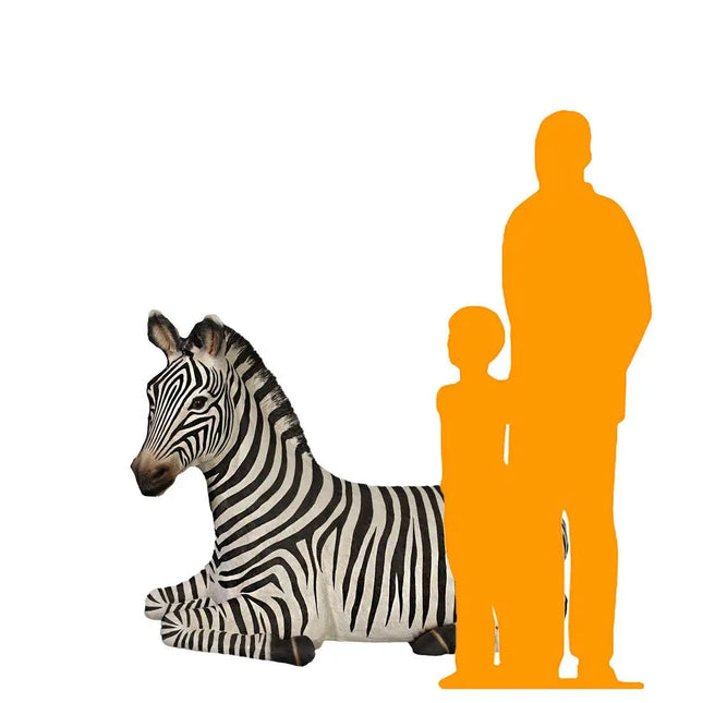 Resting Zebra Life Size Statue LM Treasures - H