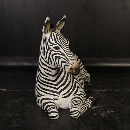 Resting Zebra Life Size Statue - LM Treasures 