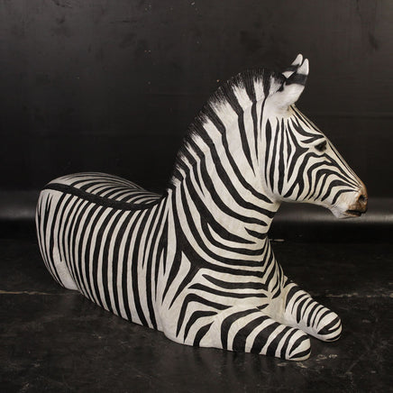 Resting Zebra Life Size Statue - LM Treasures 