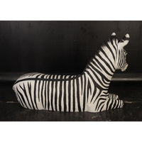 Resting Zebra Life Size Statue - LM Treasures 