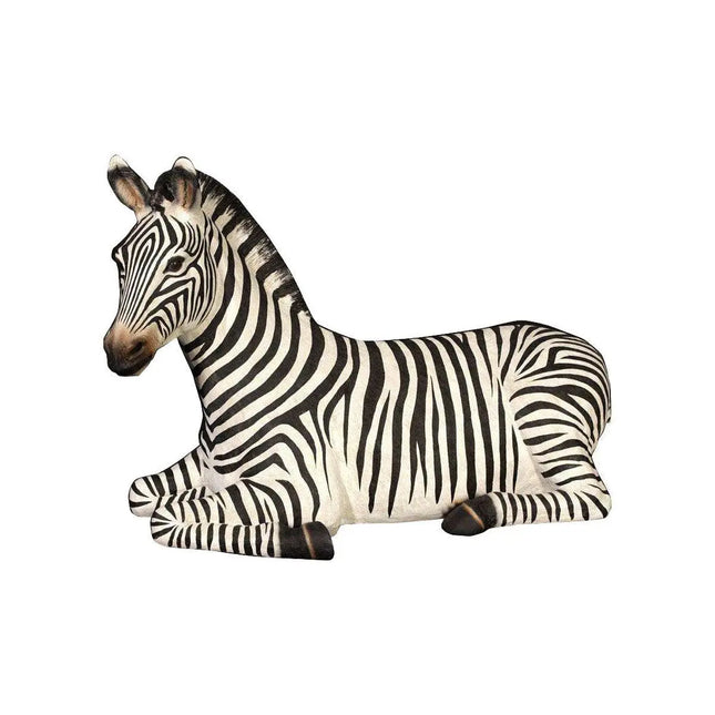 Resting Zebra Life Size Statue LM Treasures - H