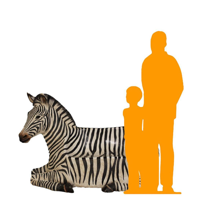Zebra Bench Life Size Statue - LM Treasures 
