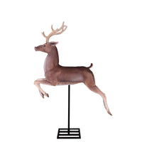 Flying Reindeer On Base Life Size Statue - LM Treasures 