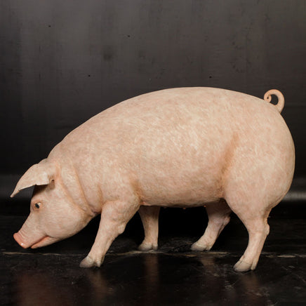 Fat Pig Standing Life Size Statue - LM Treasures 