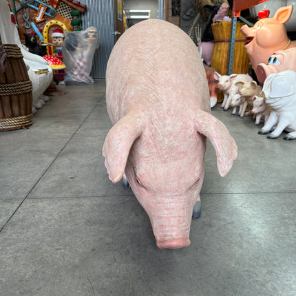 Fat Pig Standing Life Size Statue