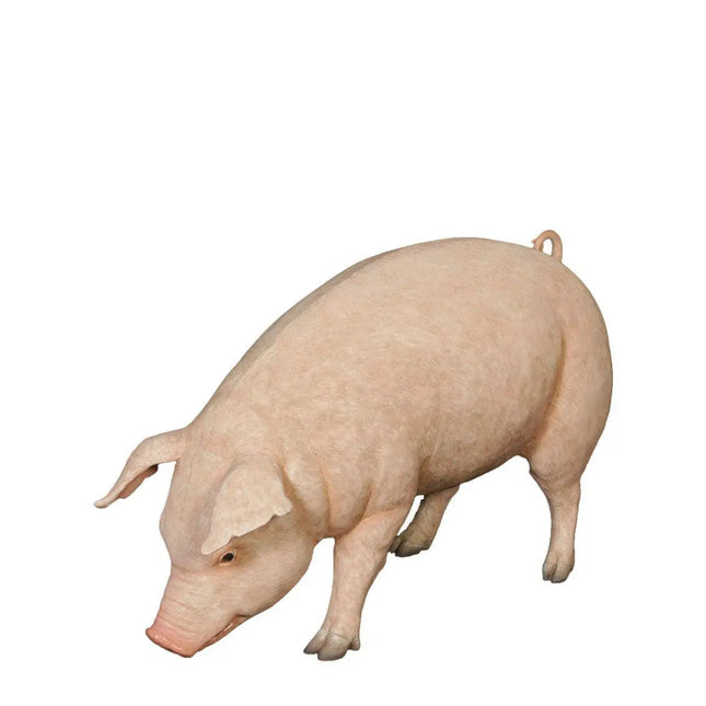 Fat Pig Standing Life Size Statue LM Treasures - H