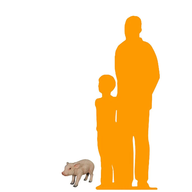 New Born Pig Life Size Statue LM Treasures - H