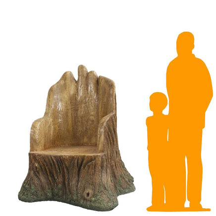 Tree Trunk Throne Life Size Statue - LM Treasures 