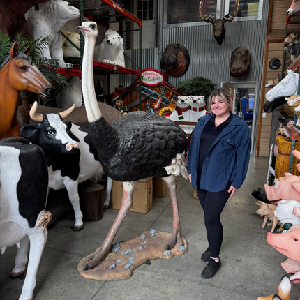 Ostrich Life Size Statue