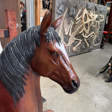 Horse Bench Life Size Statue