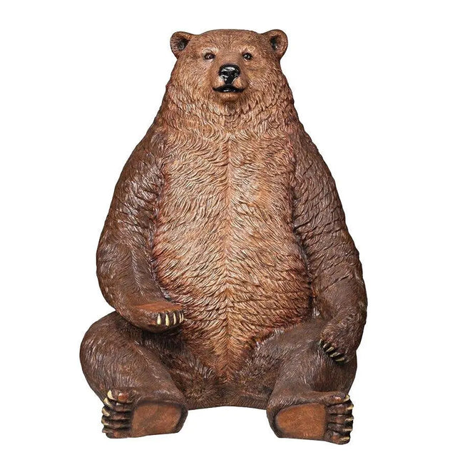 Jumbo Brown Grizzly Bear Life Size Statue LM Treasures - H