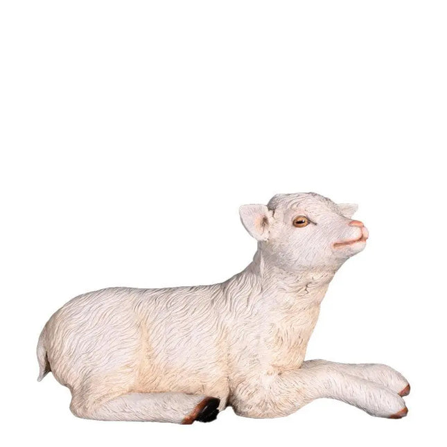 Baby Goat Laying Life Size Statue LM Treasures - H