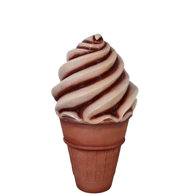 Soft Serve Chocolate Ice Cream Over Sized Statue LM Treasures - H