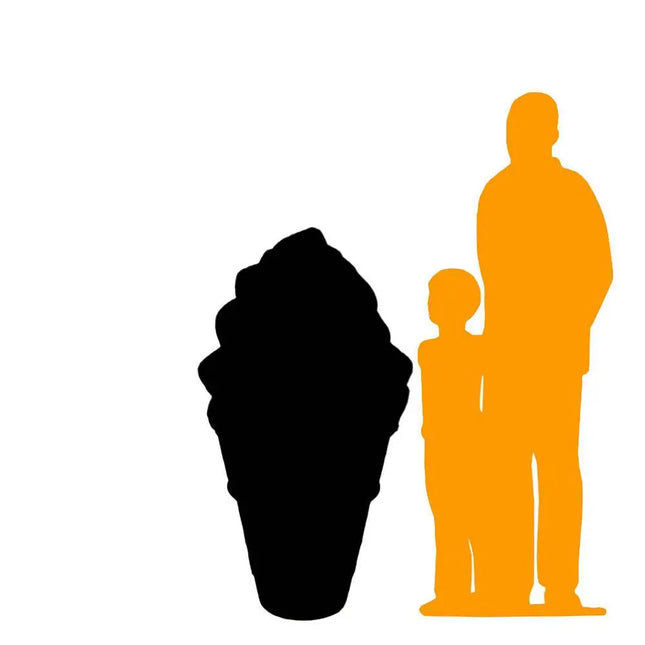 Soft Serve Strawberry Ice Cream Over Sized Statue LM Treasures - H