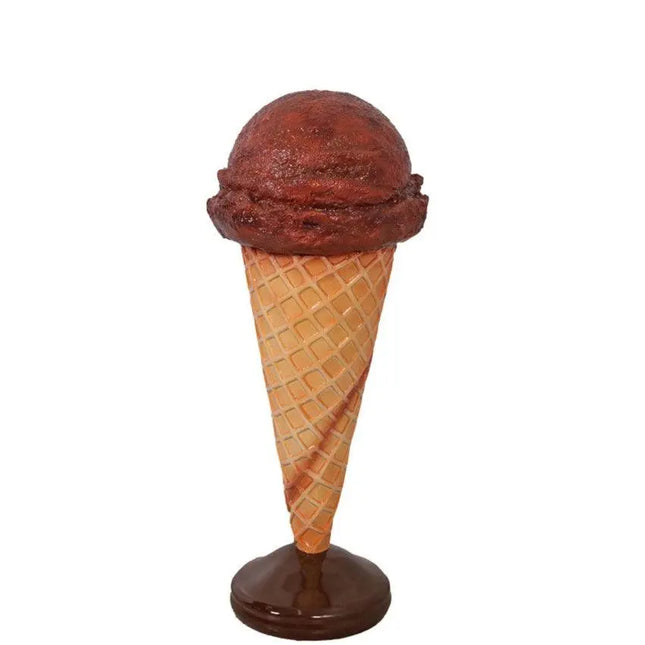 One Scoop Chocolate Ice Cream Over Sized Statue LM Treasures - H