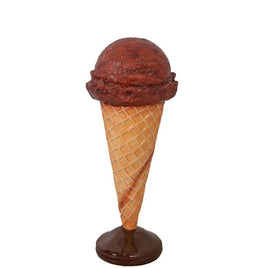 One Scoop Chocolate Ice Cream Over Sized Statue - LM Treasures 