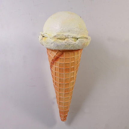 Hanging One Scoop Vanilla Ice Cream Over Sized Statue - LM Treasures 