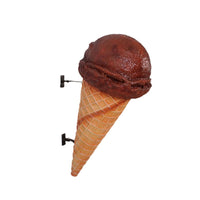 Hanging One Scoop Chocolate Ice Cream Over Sized Statue - LM Treasures 