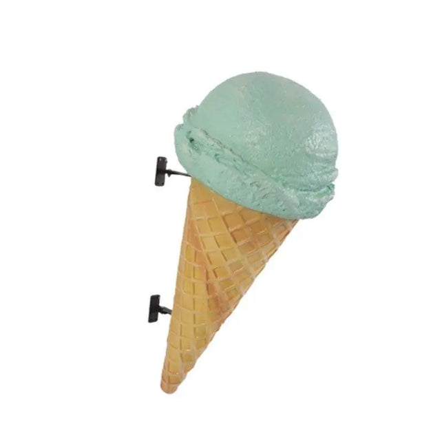 Hanging One Scoop Mint Ice Cream Over Sized Statue LM Treasures - H