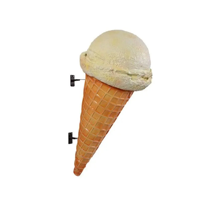 Hanging One Scoop Vanilla Ice Cream Over Sized Statue LM Treasures - H