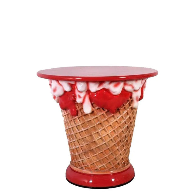 Strawberry Ice Cream Table Statue LM Treasures - H