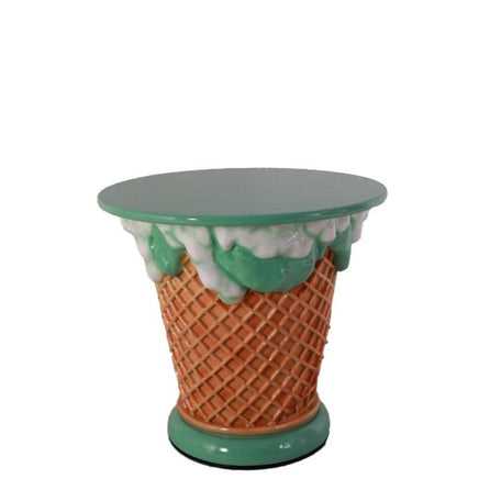 Mint Green Ice Cream Table Statue - LM Treasures 