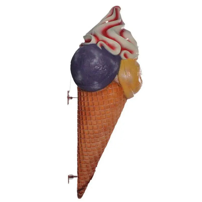 Hanging Three Scoop Ice Cream Over Sized Statue LM Treasures - H