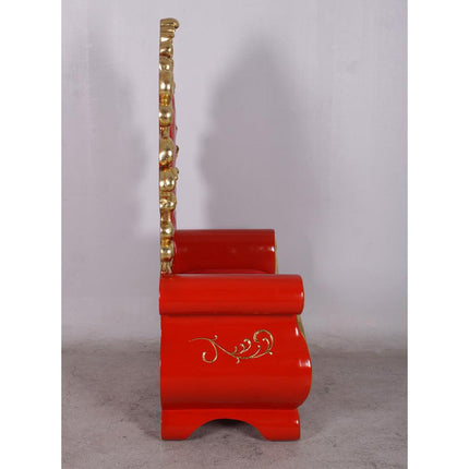 Red Santa Throne Life Size Christmas Statue - LM Treasures 