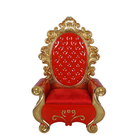 Red Santa Throne Life Size Christmas Statue - LM Treasures 