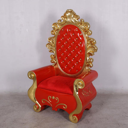 Red Santa Throne Life Size Christmas Statue - LM Treasures 