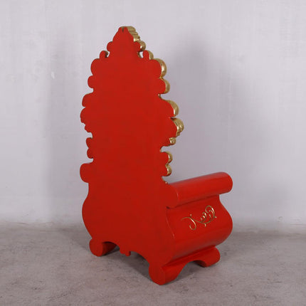 Red Santa Throne Life Size Christmas Statue - LM Treasures 
