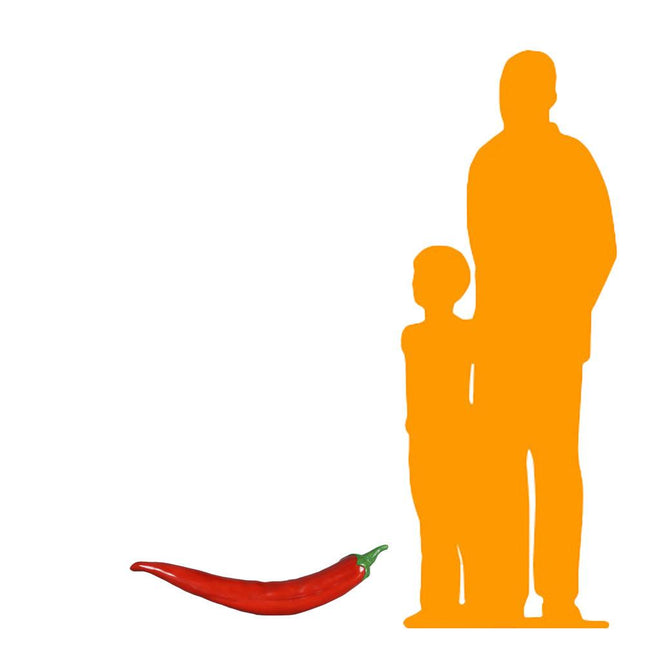 Red Chili Pepper Over Sized Vegetable Statue - LM Treasures 