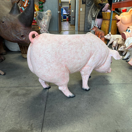 Pig Bench Life Size Statue