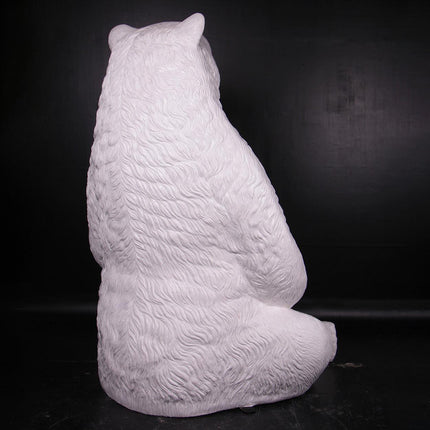 Jumbo Polar Bear Life Size Statue