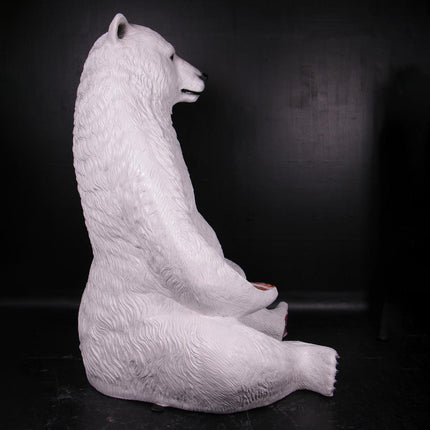 Jumbo Polar Bear Life Size Statue