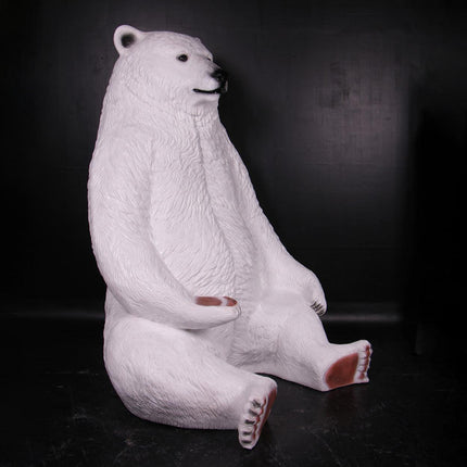 Jumbo Polar Bear Life Size Statue