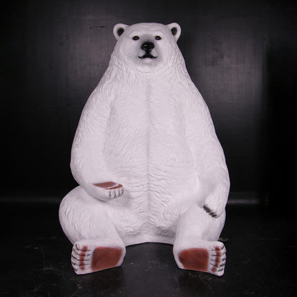 Jumbo Polar Bear Life Size Statue