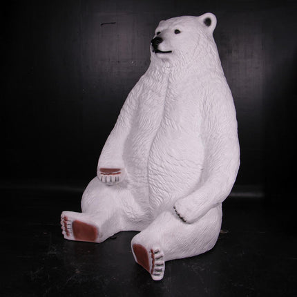 Jumbo Polar Bear Life Size Statue