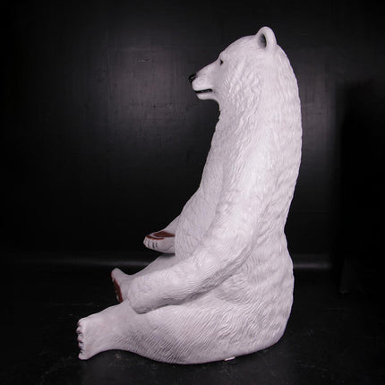Jumbo Polar Bear Life Size Statue