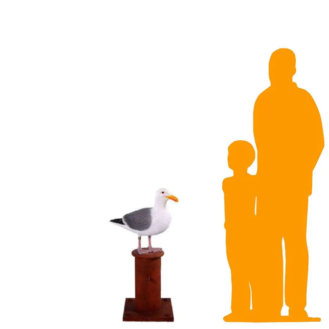 Seagull On Post Life Size Statue LM Treasures - H