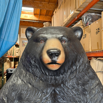 Jumbo Black Bear Life Size Statue