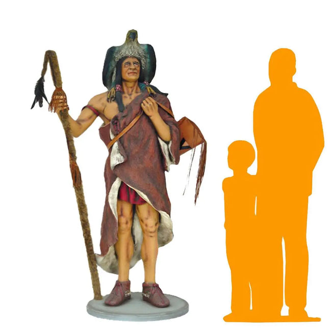 Indian Medicine Man Life Size Statue LM Treasures - A