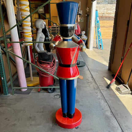 Red Trumpet Toy Soldier Life Size Christmas Statue