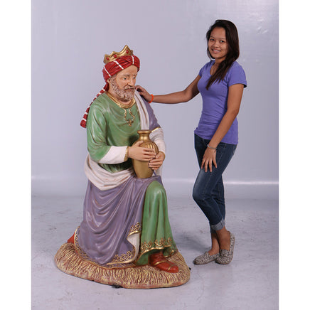 Nativity King Melchior Christmas Life Size Statue - LM Treasures 