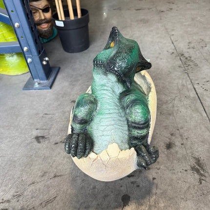 T-Rex Dinosaur Egg Hatching Life Size Statue LM Treasures - H