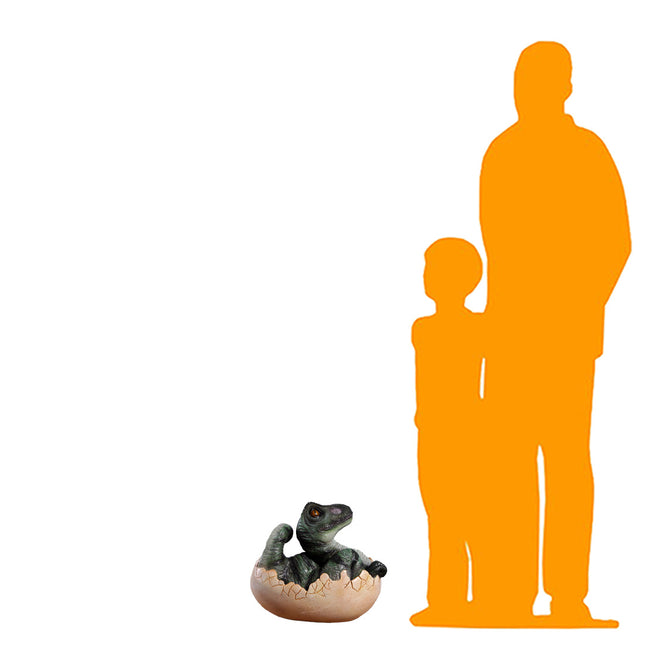 T-Rex Dinosaur Egg Hatching Life Size Statue
