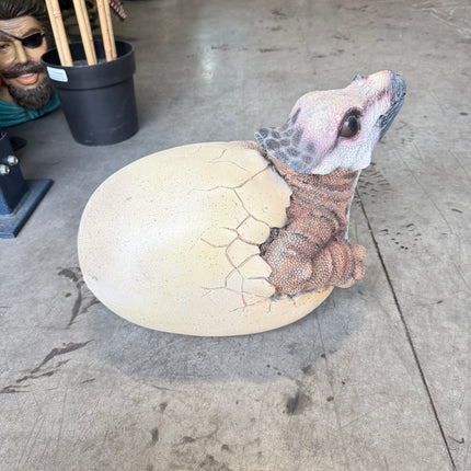 Triceratops Dinosaur Egg Hatching Statue