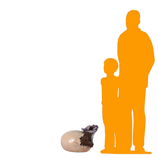 Triceratops Dinosaur Egg Hatching Statue LM Treasures - H